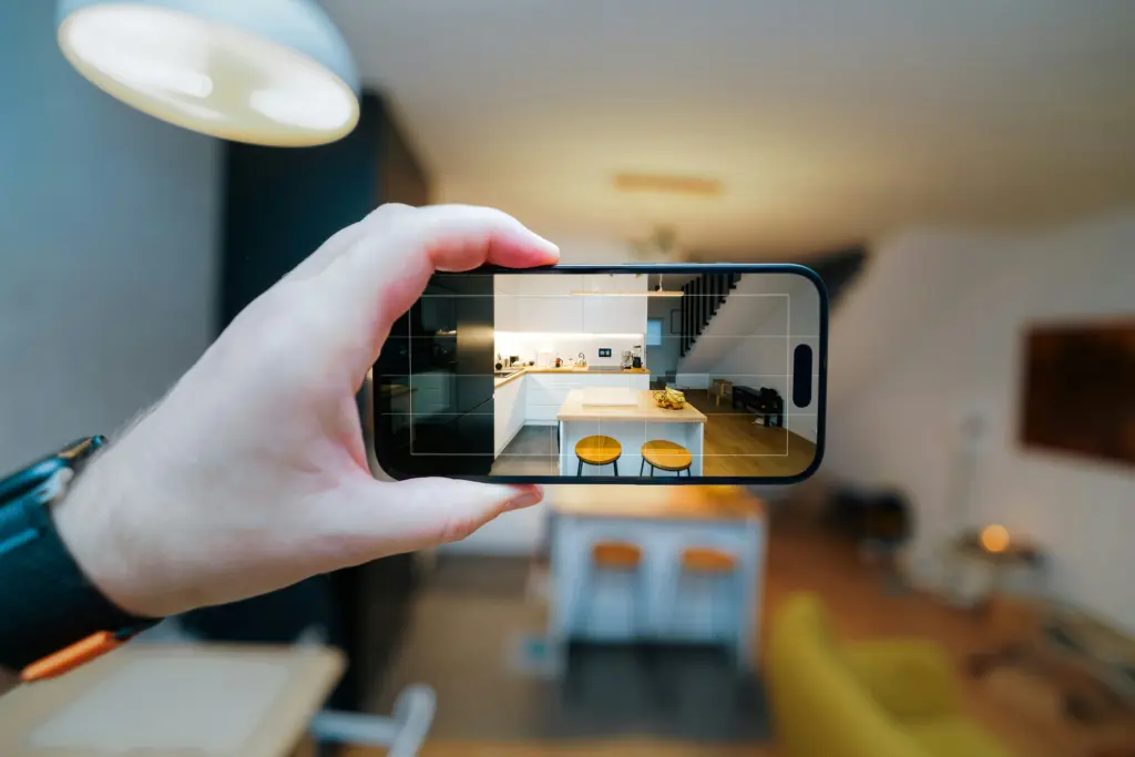 Outsourcing przygotowania ogłoszenia nieruchomości – fotografowanie mieszkania smartfonem.