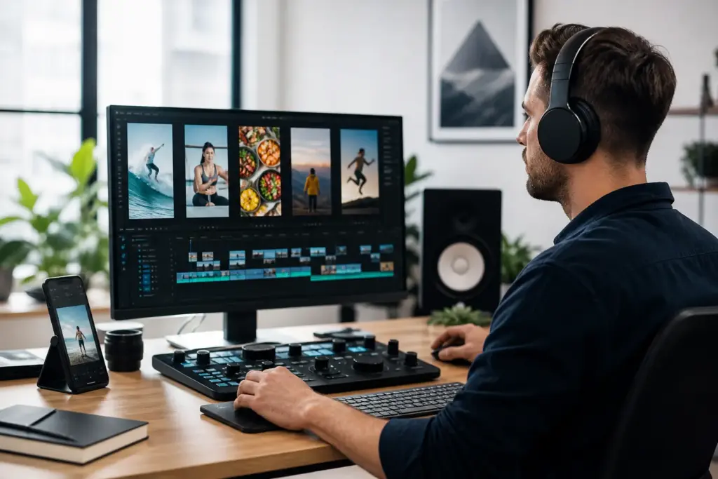 Montaż rolek i krótkich filmów do social mediów
